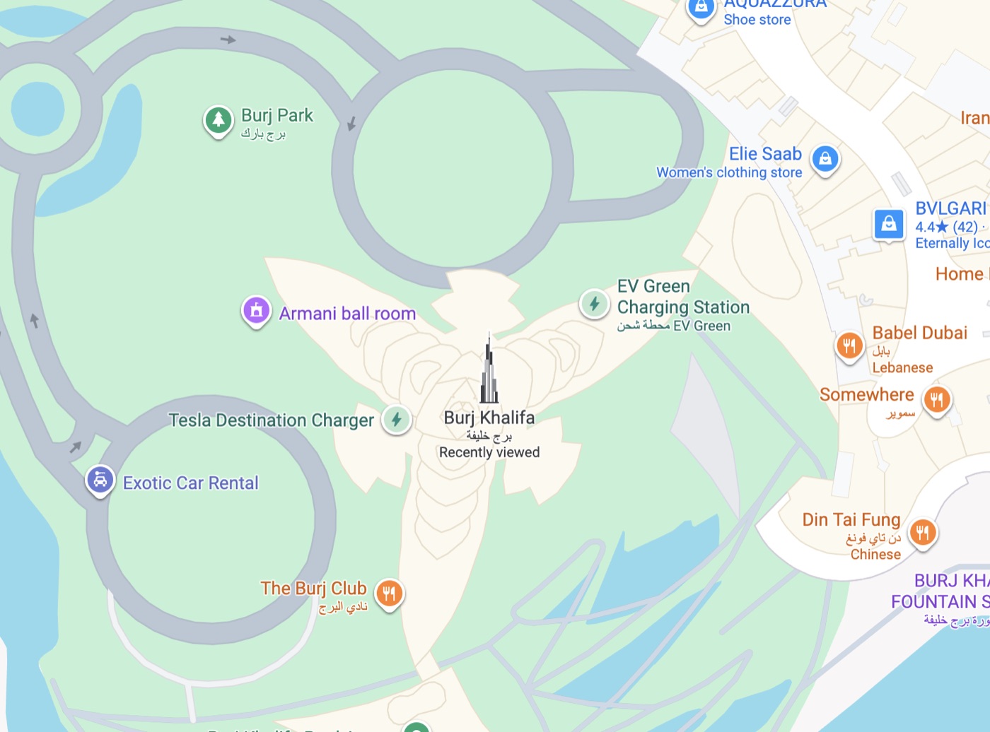 The Burj Khalifa on the map: its flower-shaped plan